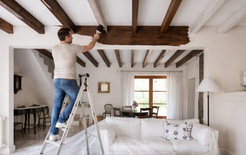 Farbanje stubova i greda